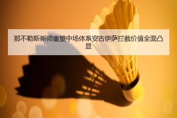 那不勒斯新帅重塑中场体系安古伊萨拦截价值全面凸显